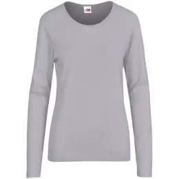 Ladies Long Sleeve Portland T-Shirt Grey